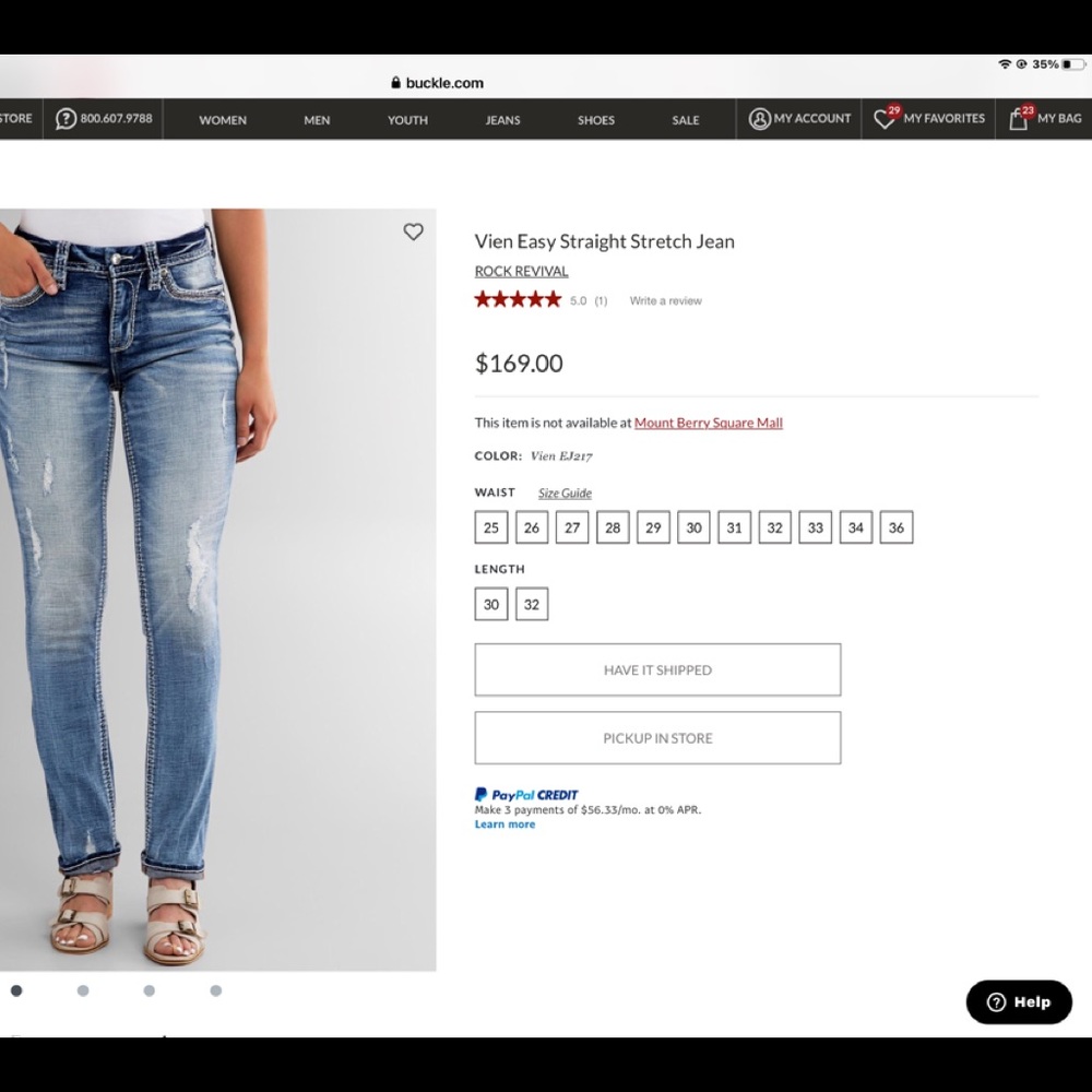 Rock Revival Ladies Jeans